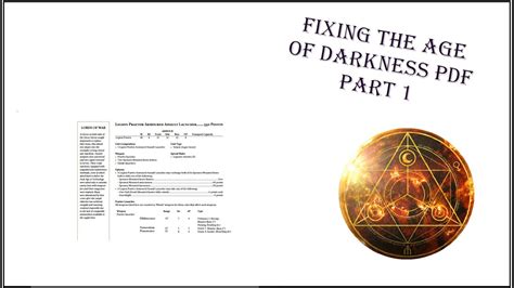95 Bundle price 4. . Age of darkness pdf